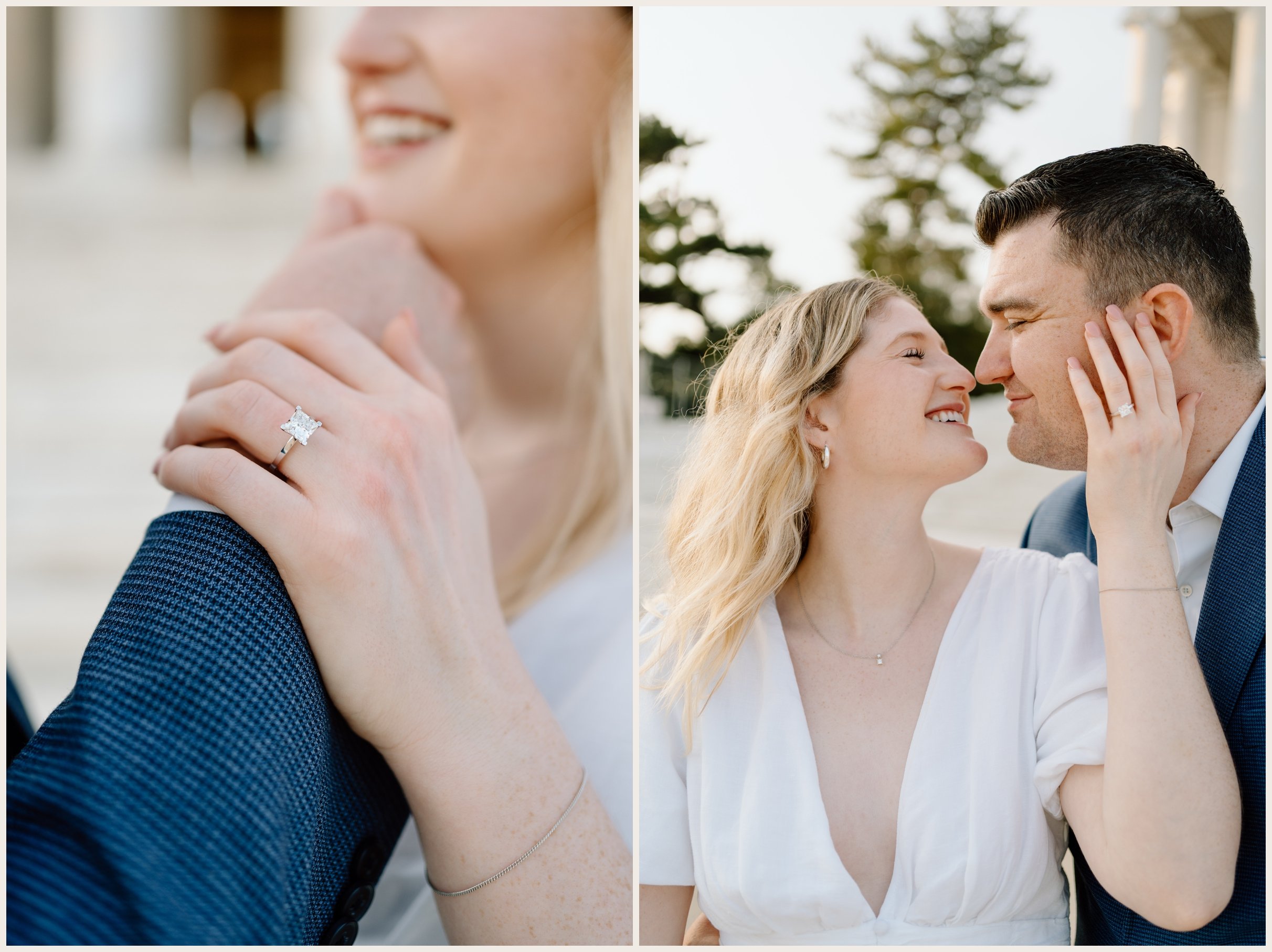  detail photos of an engaged couples ring in Washington dc 