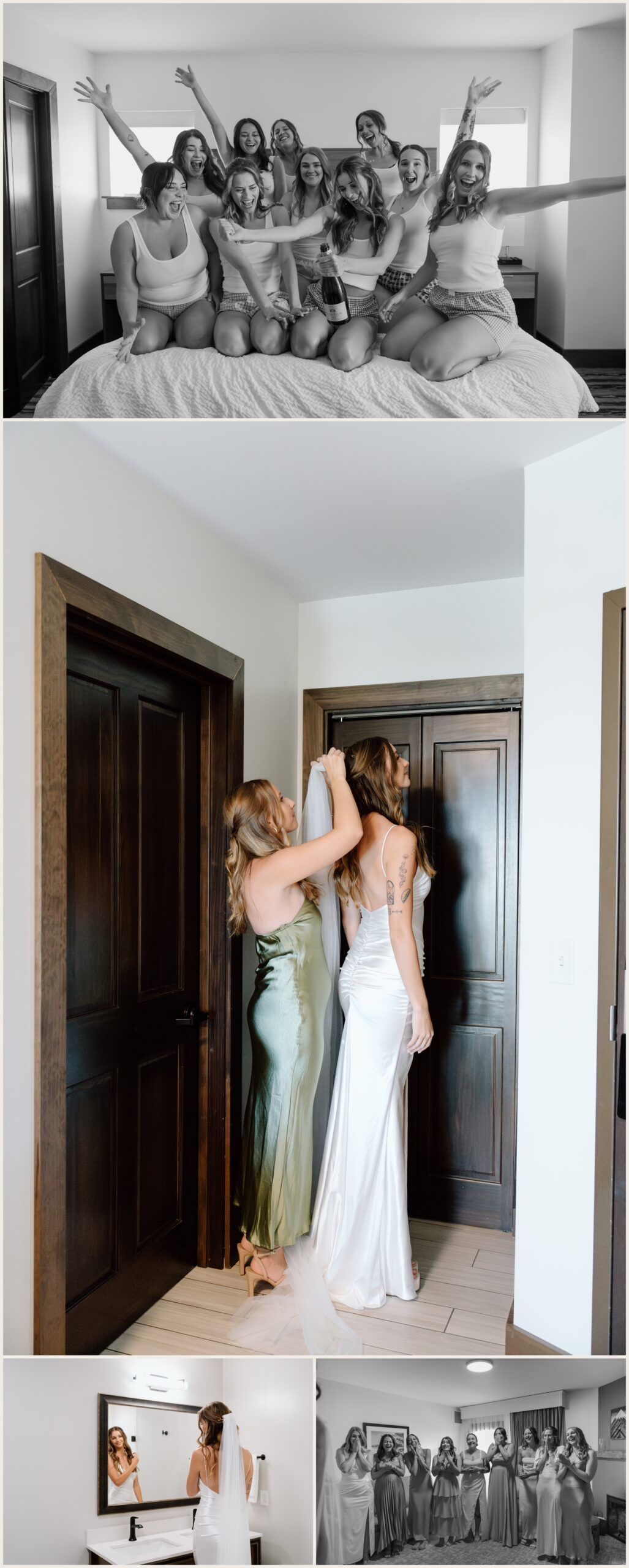 Getting ready photos  - wedding at snowshoe mountain resort