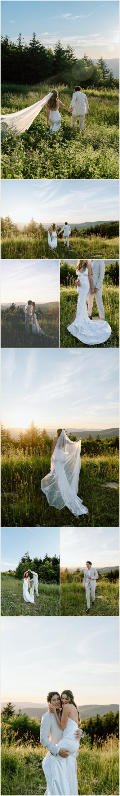 Golden hour photos at corduroy inn and lodge for wedding at snowshoe mountain resort